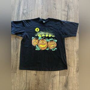Vintage Halloween Jack O'Lantern Shirt XLarge Tees Unlimited 90s Single Stitch